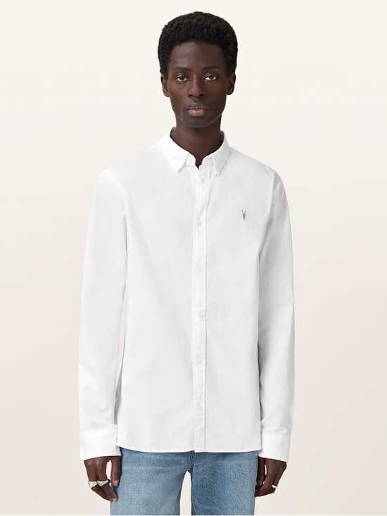 All Saints White Button-Down Shirt - Picture 7 of 11
